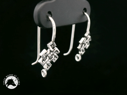 Stunning Silver Fish Hook Earrings 16mm