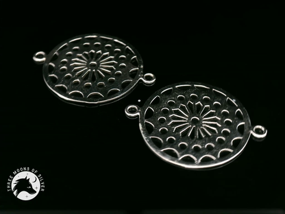 Intricate Silver Connectors for Necklace 20mm