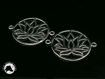 Intricate Silver Connectors for Earrings and Necklace 20mm