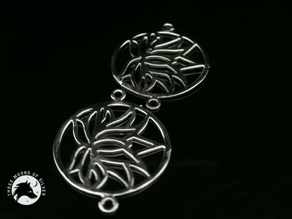 Intricate Silver Connectors for Earrings and Necklace 20mm