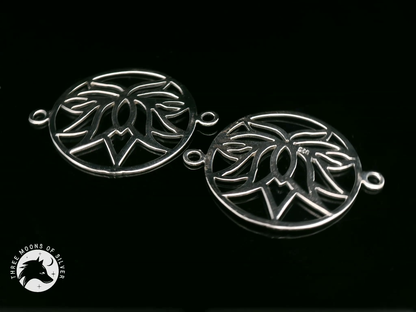 Intricate Silver Connectors for Earrings and Necklace 20mm