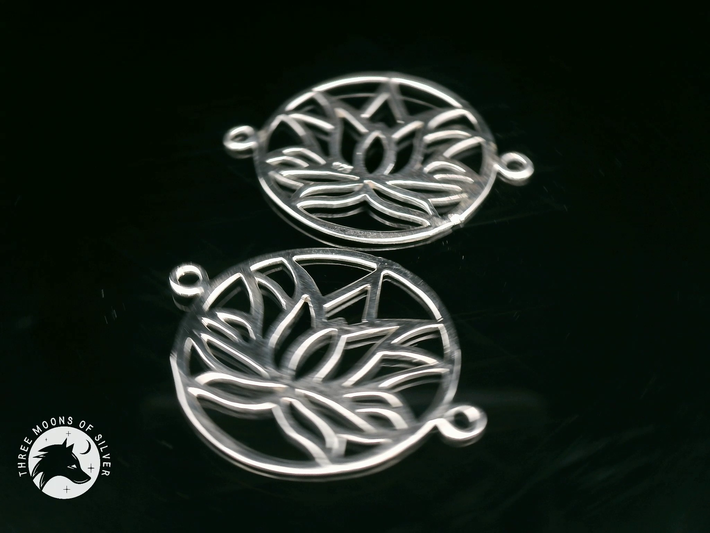 Intricate Silver Connectors for Earrings and Necklace 20mm