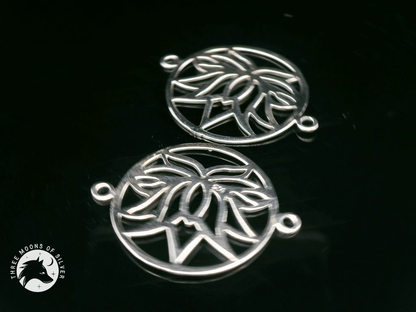 Intricate Silver Connectors for Earrings and Necklace 20mm