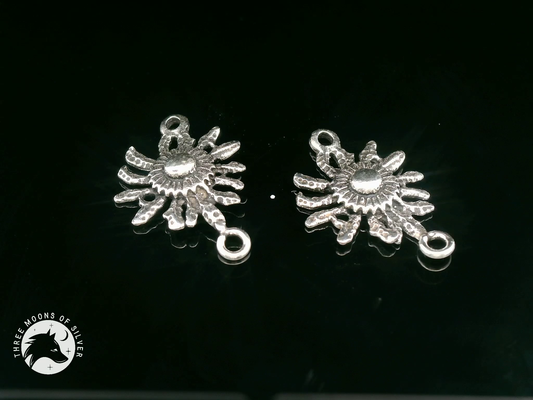 Intricate Silver Connectors for Earrings 20mm
