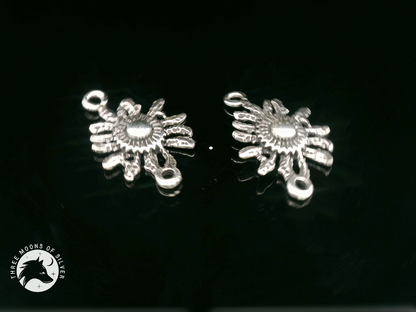 Intricate Silver Connectors for Earrings 20mm