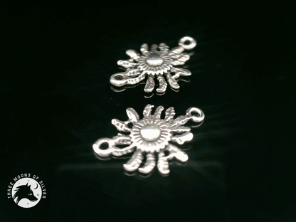 Intricate Silver Connectors for Earrings 20mm