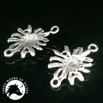 Intricate Silver Connectors for Earrings 20mm