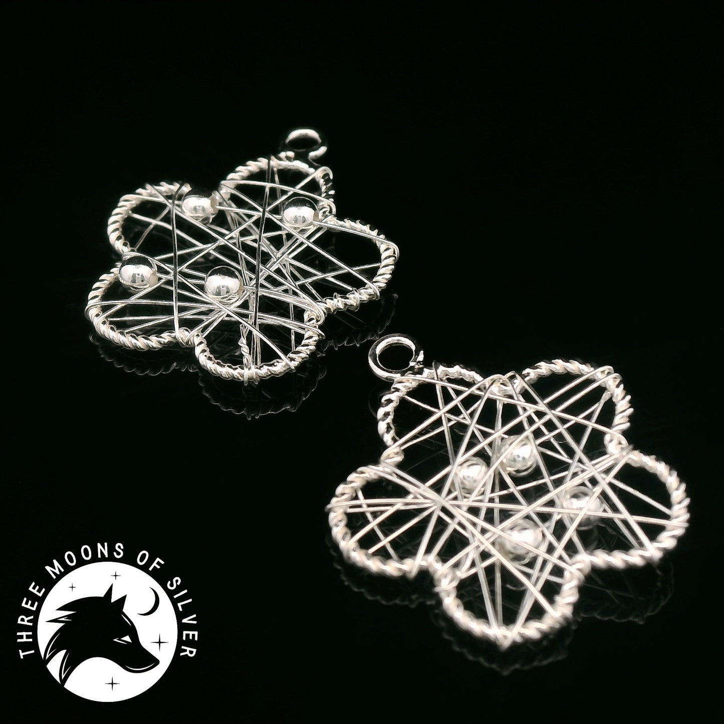 Elegant Flower Drop Earrings 18mm