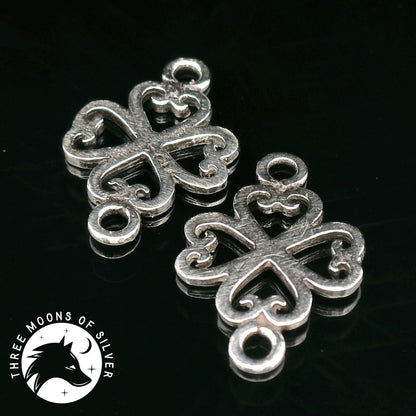 Elegant Silver Connectors 16mm