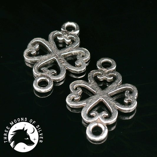 Elegant Silver Connectors 16mm