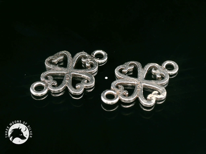 Elegant Silver Connectors 16mm
