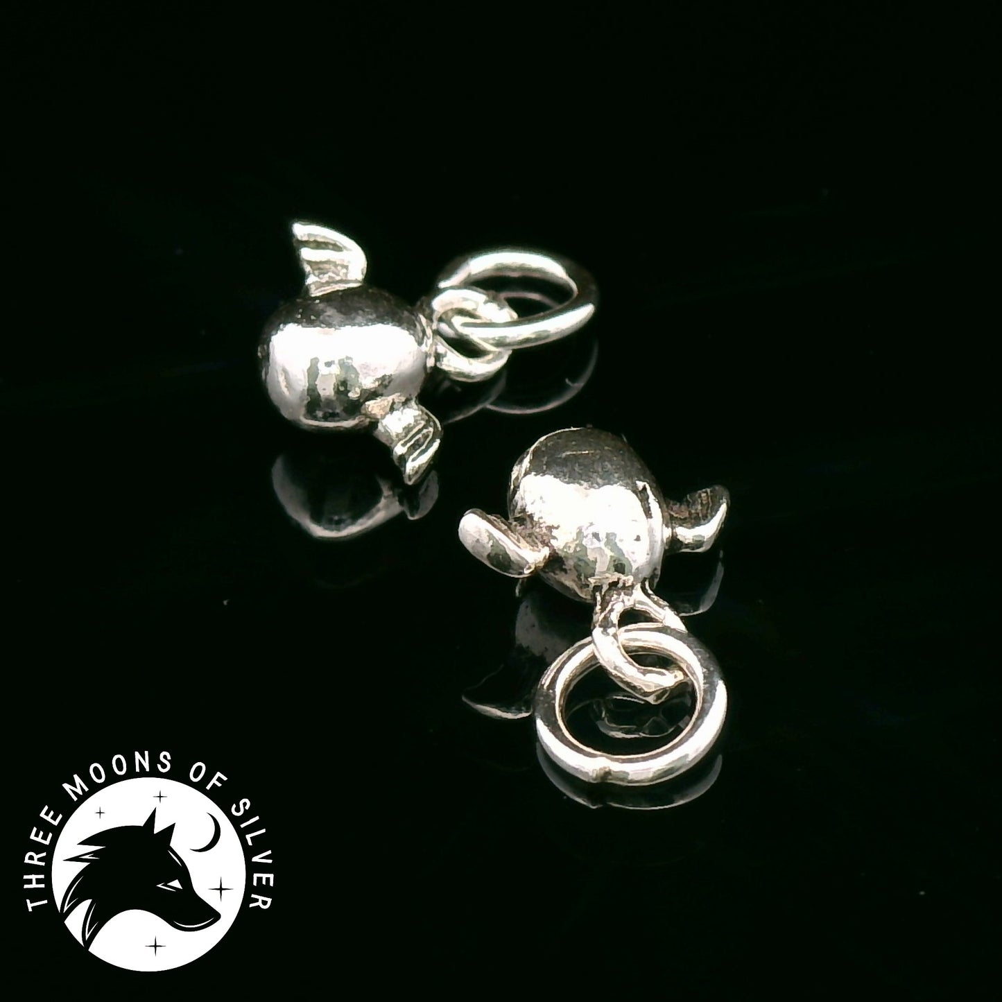 Charming Silver Candy Charms 10mm