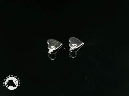 Elegant Silver Heart Charms 12mm