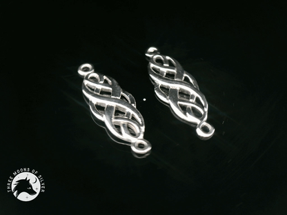 Intricate Silver Connectors for Earrings and Necklace 25mm