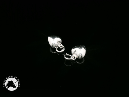 Elegant Heart-Shaped Charms 10mm