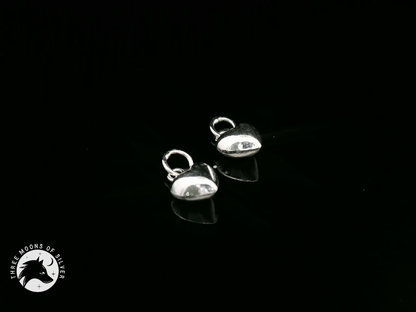 Elegant Heart-Shaped Charms 10mm