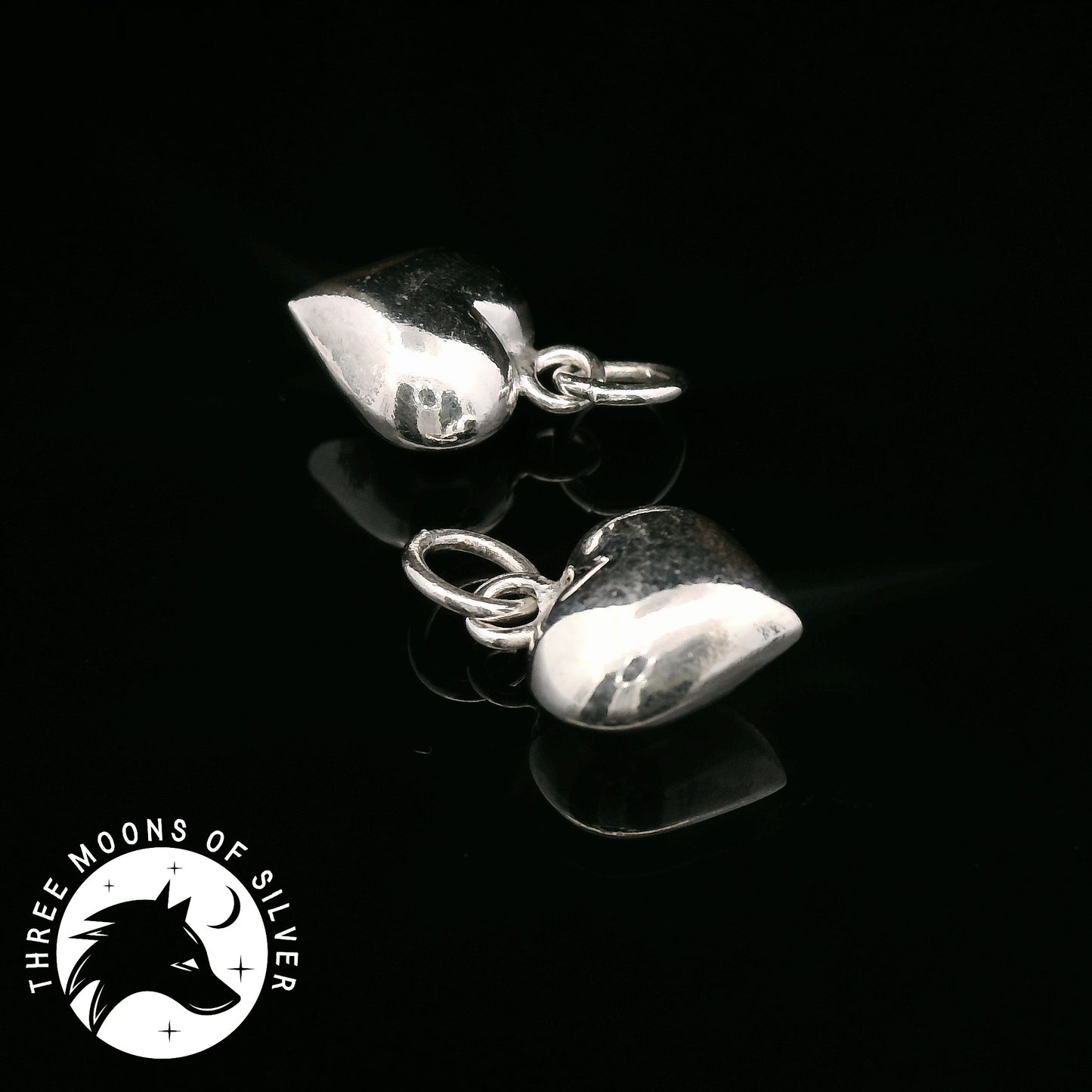 Elegant Heart-Shaped Charms 14mm