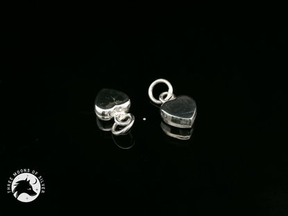 Elegant Heart Charms 12mm