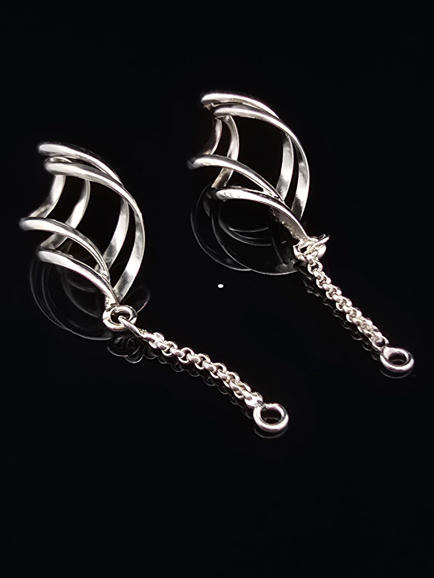 Elegant Chain Dangle with Spiral Ending 45mm