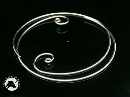 Hoop Earrings with Spiral