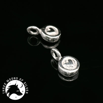 Elegant Silver Heart Charm