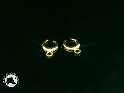 Elegant Golden Silver Moon Charms