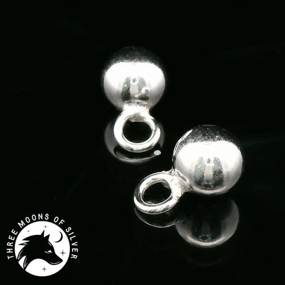  Elegant Silver Ball Charms