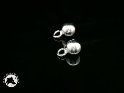 Elegant Silver Ball Charms