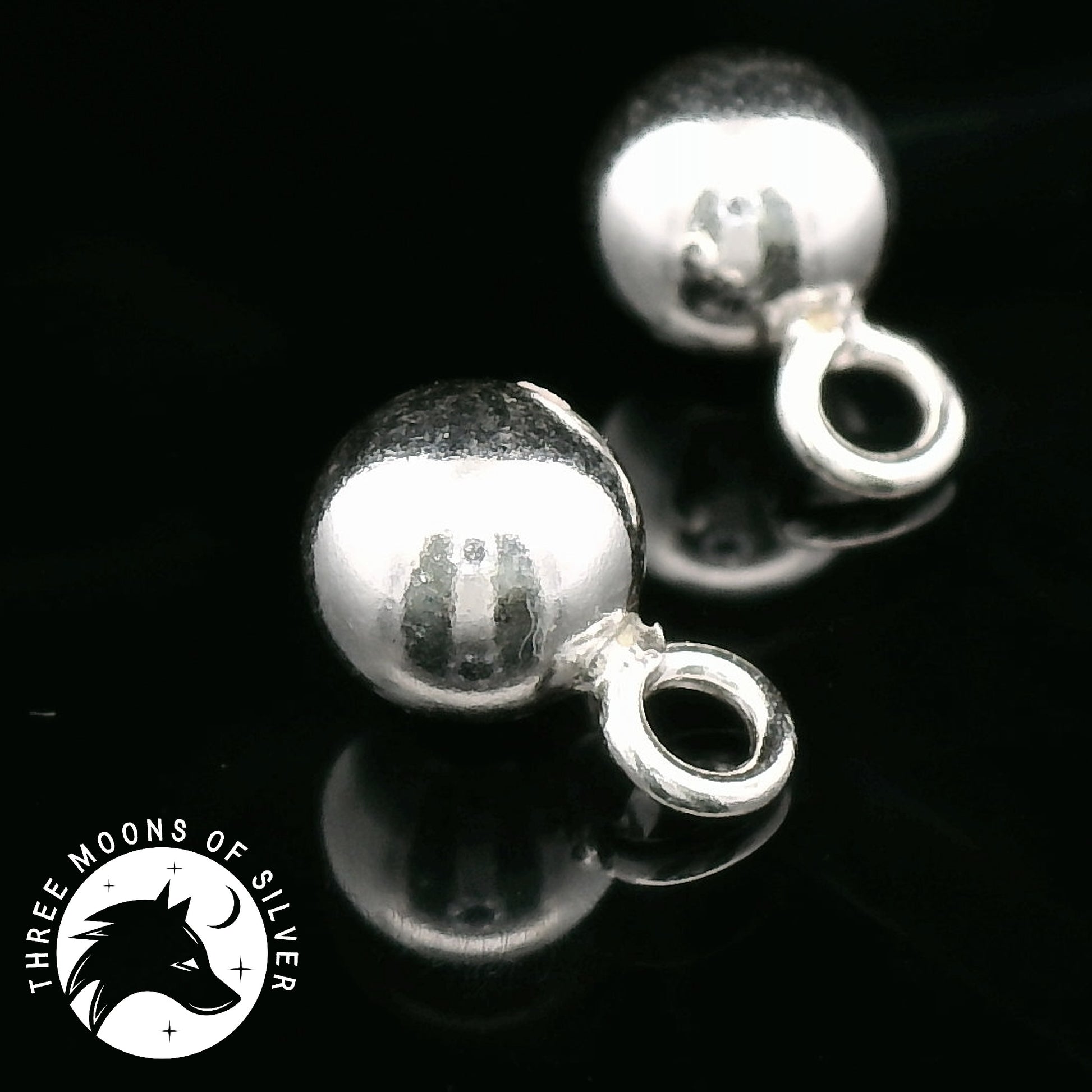  Elegant Silver Ball Charms