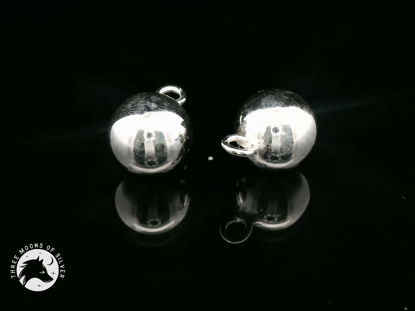 Elegant Silver Ball Charms