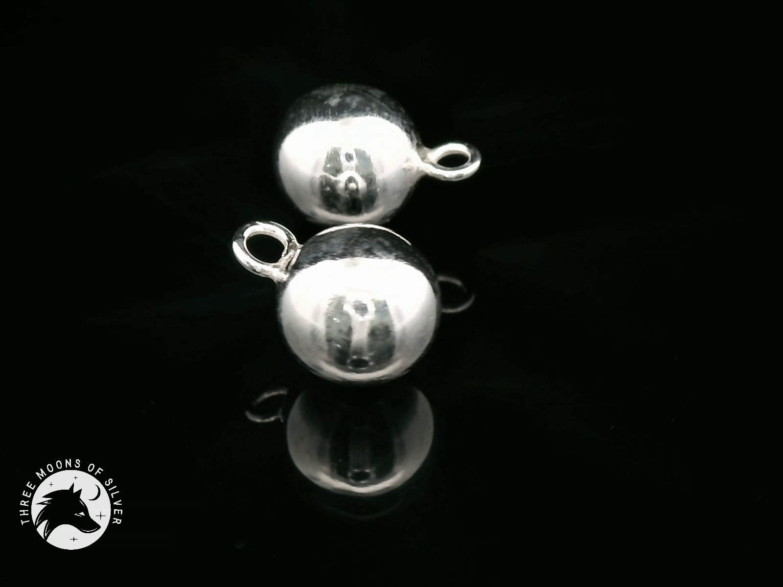 Elegant Silver Ball Charms