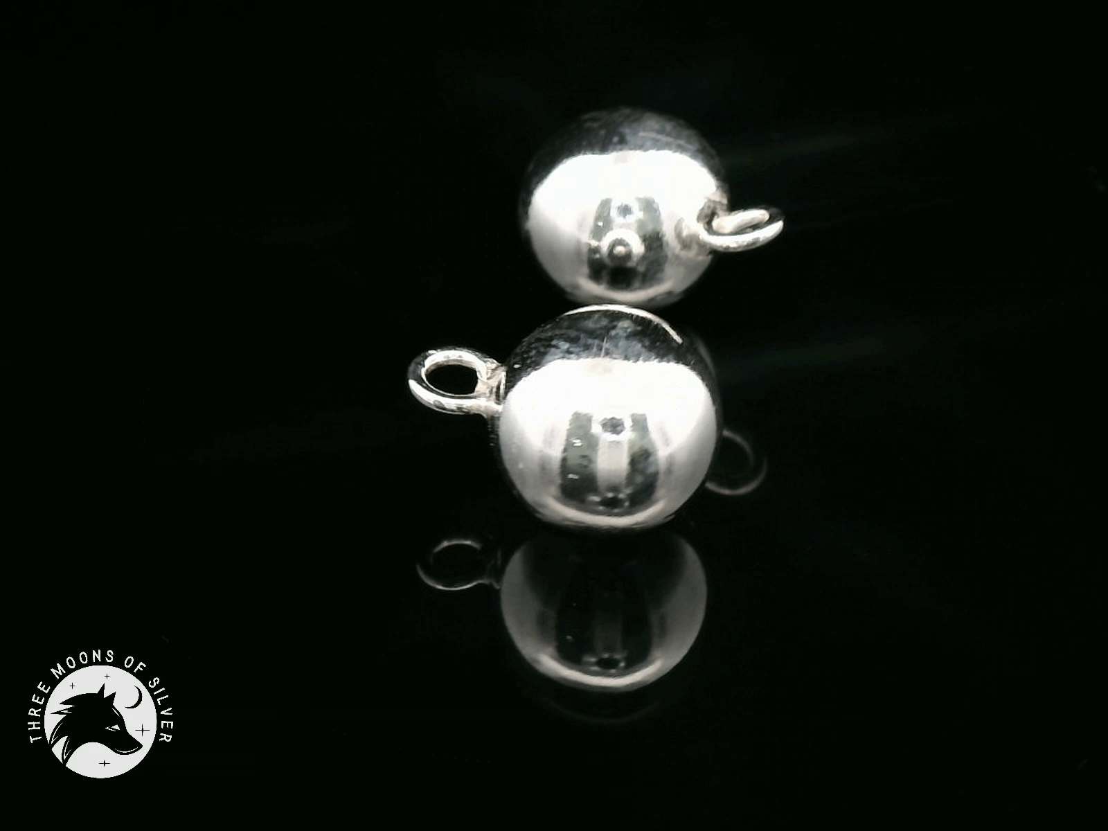 Elegant Silver Ball Charms