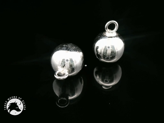 Elegant Silver Ball Charms